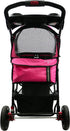 Petique Revolutionary Pet Stroller, Ventilated Pet Jogger - Supernova Pink