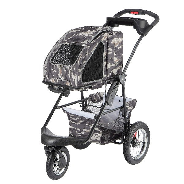 Petique Pet Carrier, Dog Carrier for Small Size Pets, 5-in-1 Ventilated Carrier Bag for Cats & Dogs, Army Camo