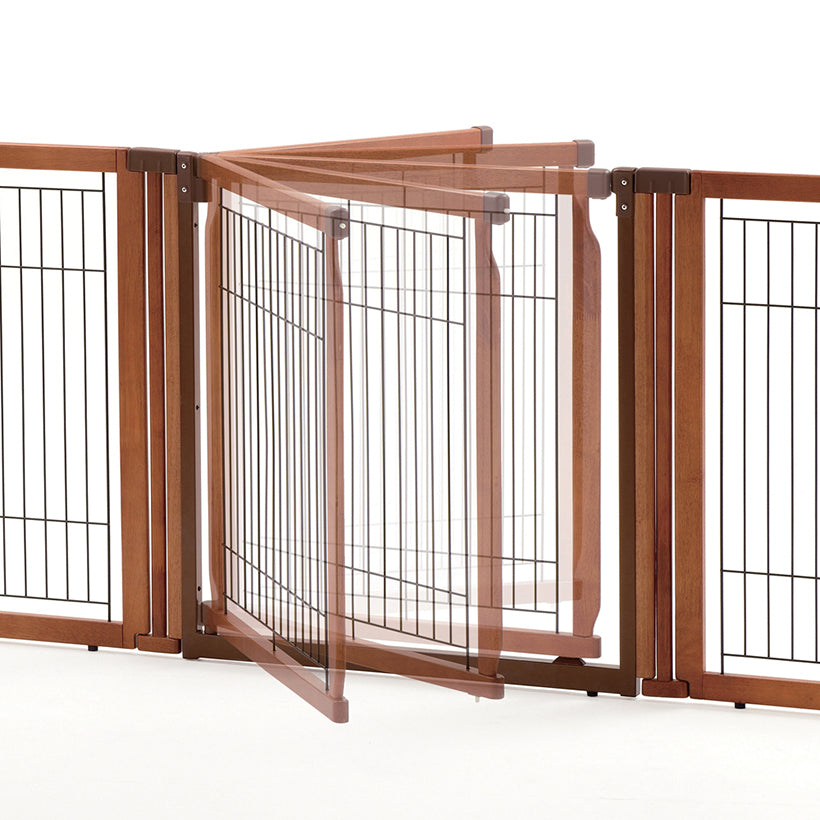6 Panel Convertible Elite Pet Gate - Autumn Matte