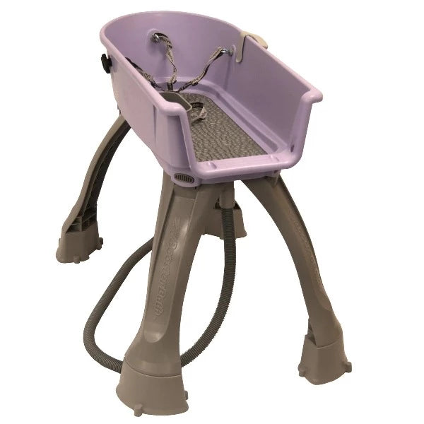Booster Bath Elevated Dog Bath and Grooming Center Medium Red 33″ x 16.75″ x 10″