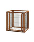 Richell Convertible Elite Pet Gate High 4-Panel - Brown