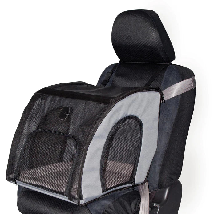 K&H Pet Products Pet Travel Safety Carrier Medium Gray 24″ x 19″ x 17″