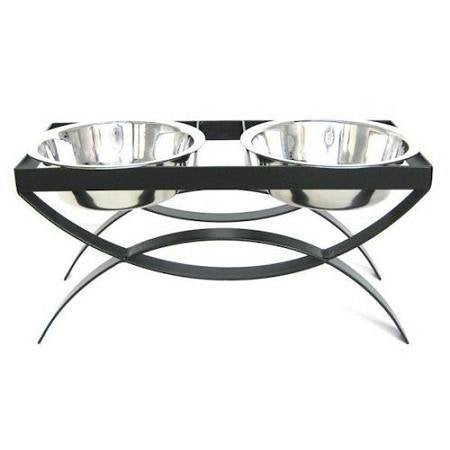 PetsStop SeeSaw Double Elevated Dog Bowl