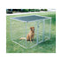  MidWest Homes For Pets Chain Link Portable Kennel with a Sunscreen, 6 by 4 by 4-Feet