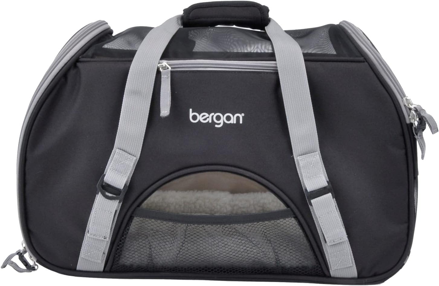 Bergan Pet Comfort Carrier Large Black / Gray 19″ x 10″ x 13″