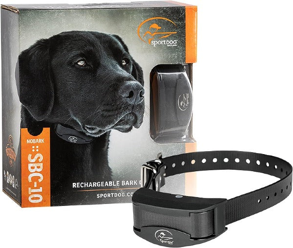  SportDOG Brand NoBark 10 Collar - Rechargeable, Programmable Bark Collar - Waterproof & Submersible