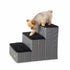 K&H Pet Products Pet Stair Steps with Storage 3 Stair-Gray/Black