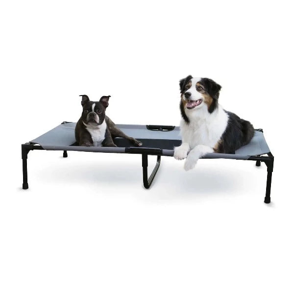 K&H Pet Products Original Pet Cot Extra Large Gray 32″ x 50″ x 9″ – KH1686