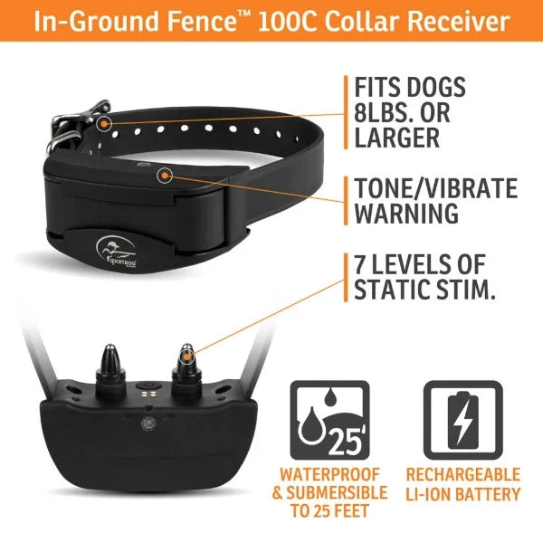 SportDOG Rechargeable In-Ground Fence System Black