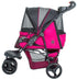 Petique Durable Pet Stroller Razzberry