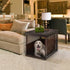 Richell End Table Wood Dog Crate